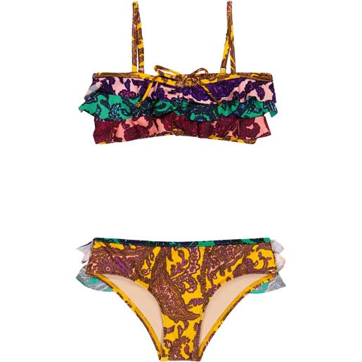 Zimmermann Kids bikini con stampa
