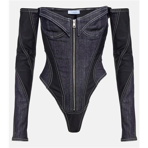 Mugler body di jeans