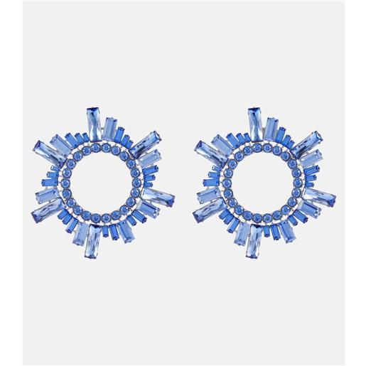 Amina Muaddi orecchini begum con cristalli