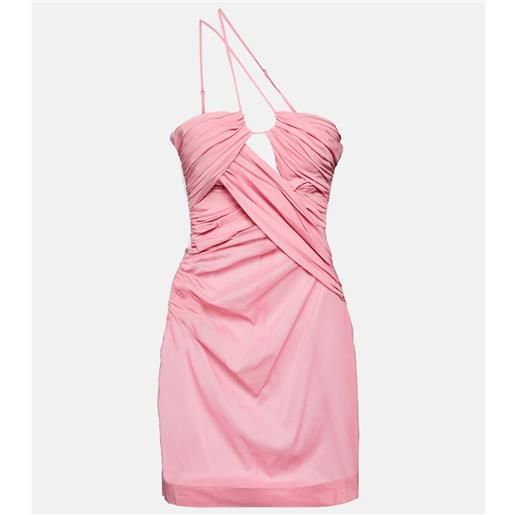 Nensi Dojaka miniabito monospalla drappeggiato