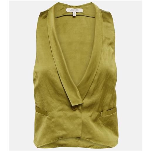 Dorothee Schumacher gilet slouchy coolness in misto canapa