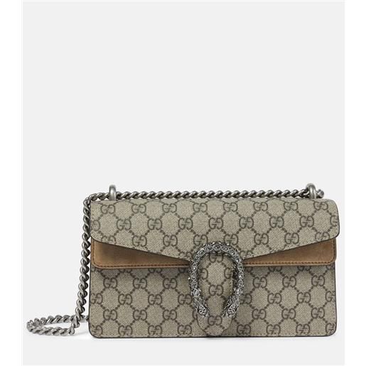 Gucci borsa dionysus small in tessuto e suede
