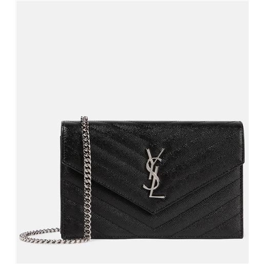 Saint Laurent borsa a spalla cassandre in pelle