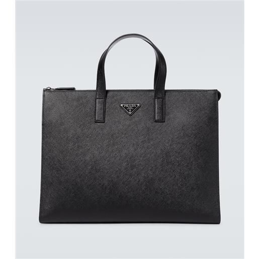 Prada borsa tote in pelle saffiano