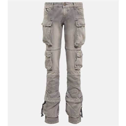 The Attico jeans cargo essie a vita bassa