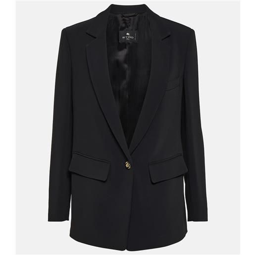 Etro blazer monopetto in cady