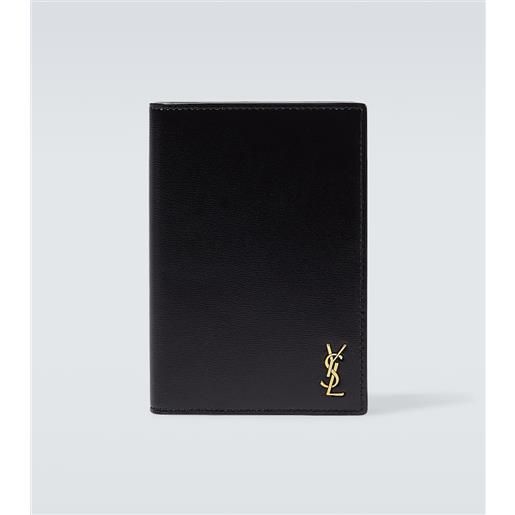 Saint Laurent porta passaporto tiny cassandre in pelle