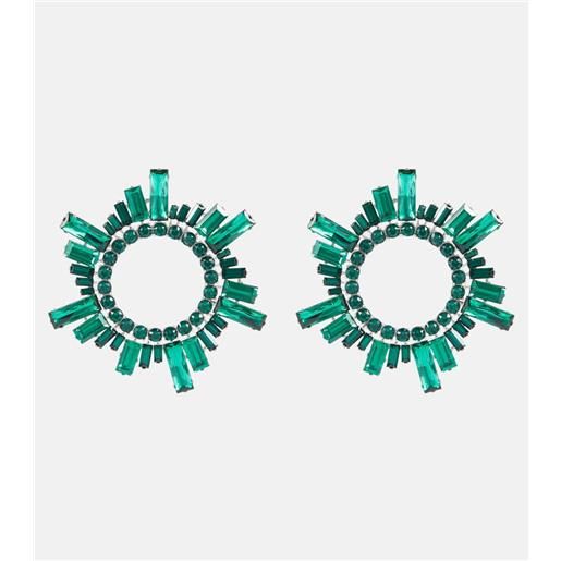 Amina Muaddi orecchini begum con cristalli