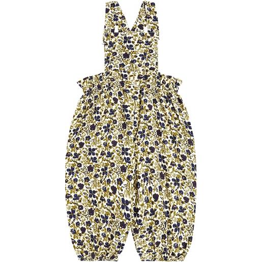 Bonpoint baby - salopette papaye in cotone con stampa