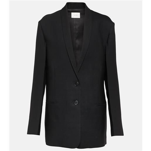 The Row blazer monopetto in lana con mantella
