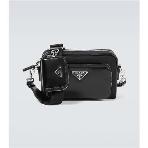 Prada borsa a tracolla con pelle
