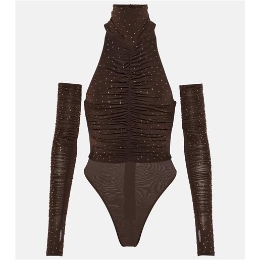 Alex Perry body arlie con scollo allâamericana