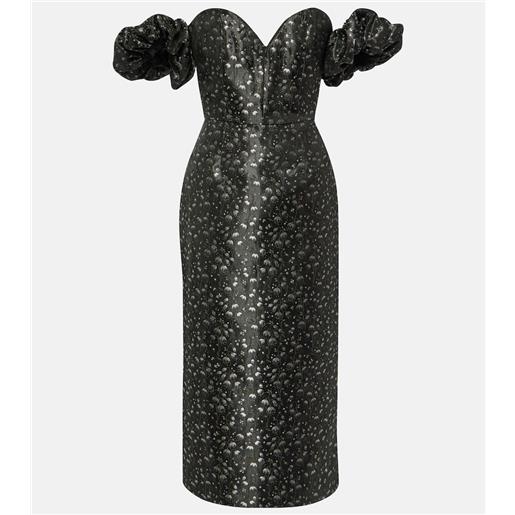 Markarian abito midi adelaide in broccato
