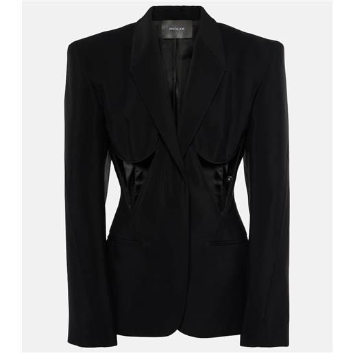 Mugler blazer con cutout
