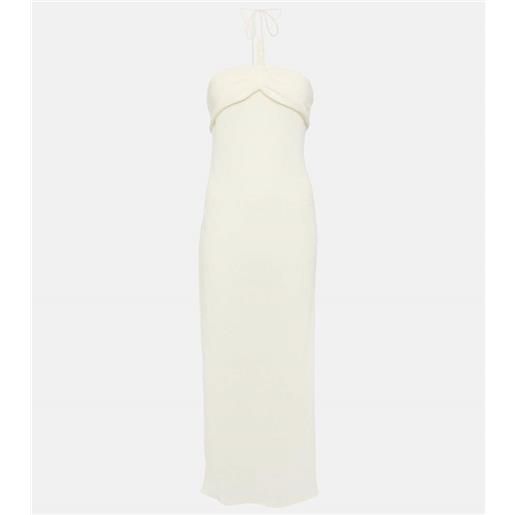 Magda Butrym abito midi con scollo allâamericana