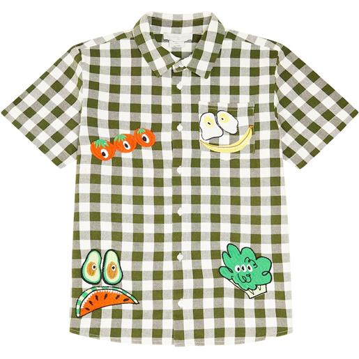 Stella McCartney Kids camicia in cotone a quadri