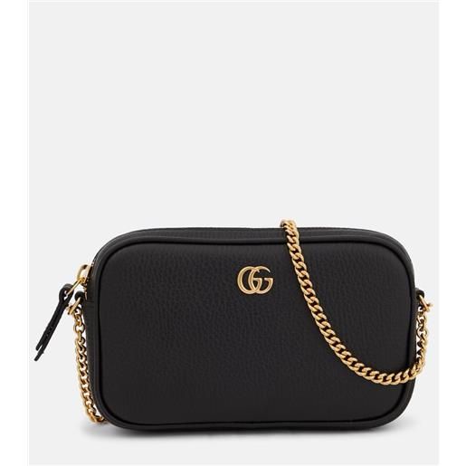 Gucci borsa a tracolla gg marmont mini in pelle