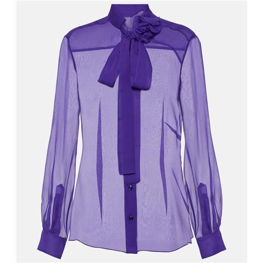 Dolce&Gabbana blusa in chiffon di seta