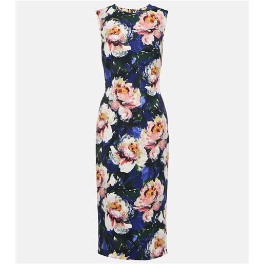Dolce&Gabbana abito midi in cady con stampa