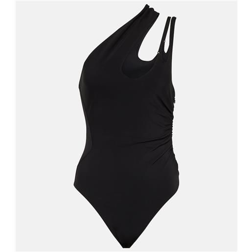Mugler body asimmetrico in jersey