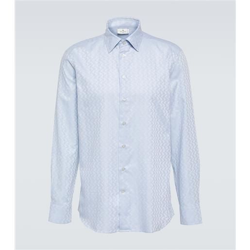 Etro camicia in cotone con stampa paisley
