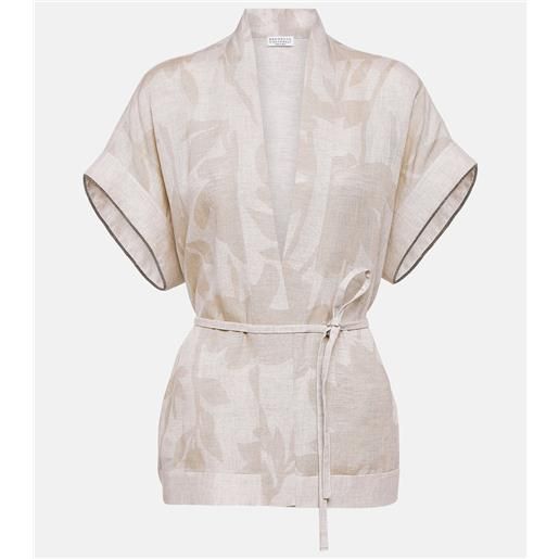 Brunello Cucinelli top in lino