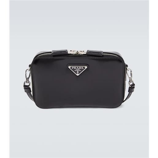Prada borsa a tracolla brique in pelle