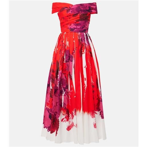 Erdem abito lungo in faille di cotone