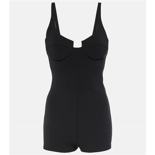 Magda Butrym jumpsuit corta in misto lana