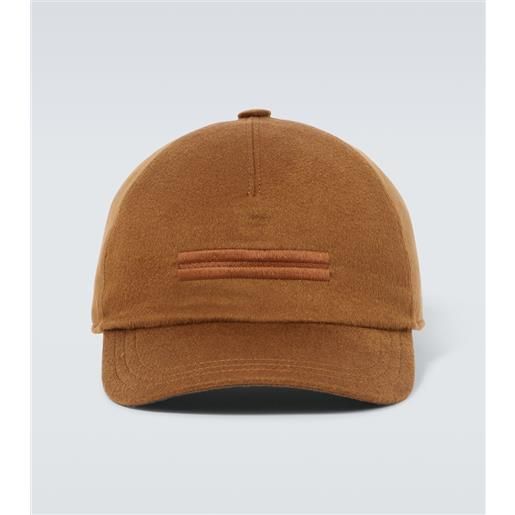Zegna cappello da baseball in cashmere