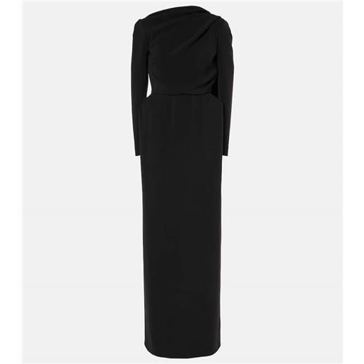 Balenciaga abito lungo in crãªpe