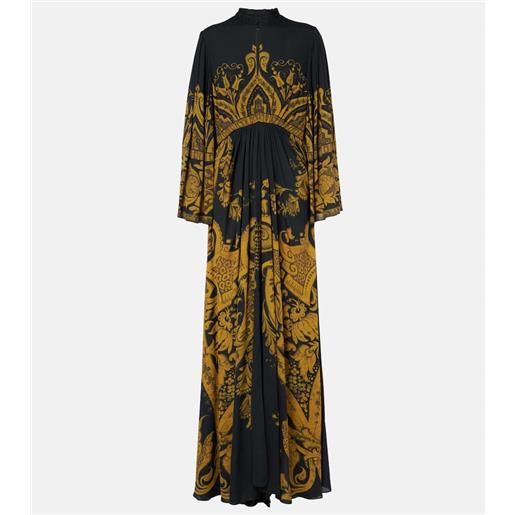 Etro abito lungo in jersey con stampa