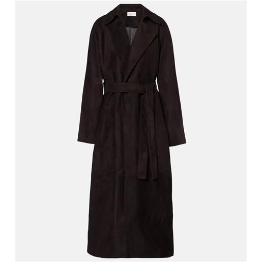 The Row cappotto poseidone in suede