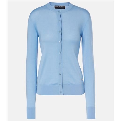 Dolce&Gabbana cardigan dg in cashmere e seta