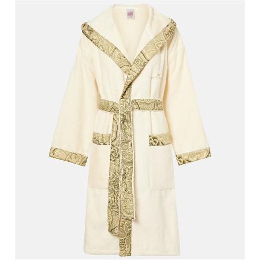 Etro accappatoio bloom in spugna di cotone