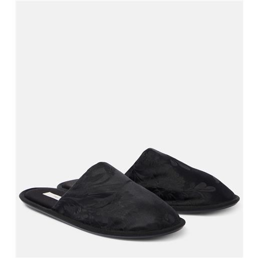 The Row slippers frances in jacquard floreale