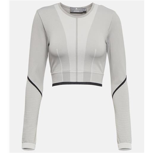 Adidas by Stella McCartney top cropped true. Strength in maglia
