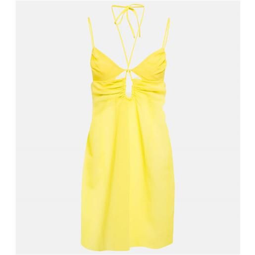 Nensi Dojaka miniabito con scollo allâamericana e cut-out