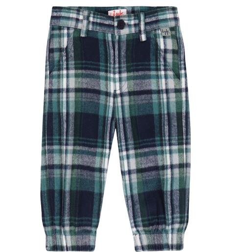Il Gufo baby - pantaloni in flanella di cotone a quadri