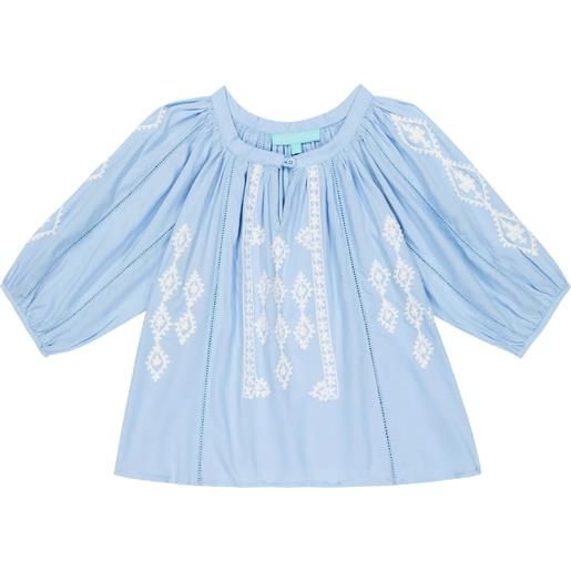 Melissa Odabash Kids blusa aliyah baby con ricamo