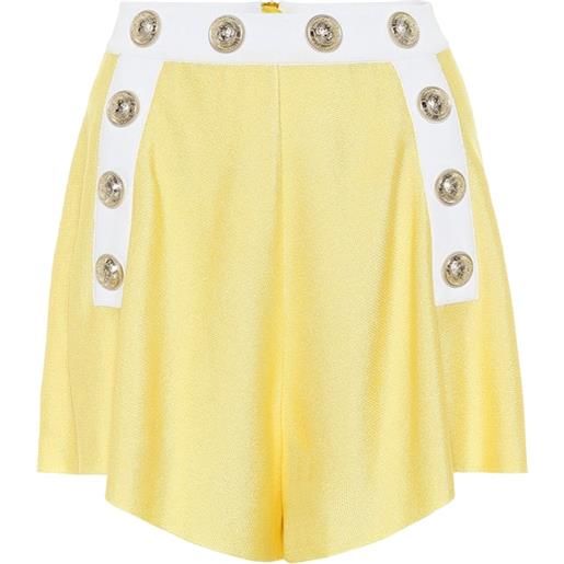 Balmain shorts a vita alta