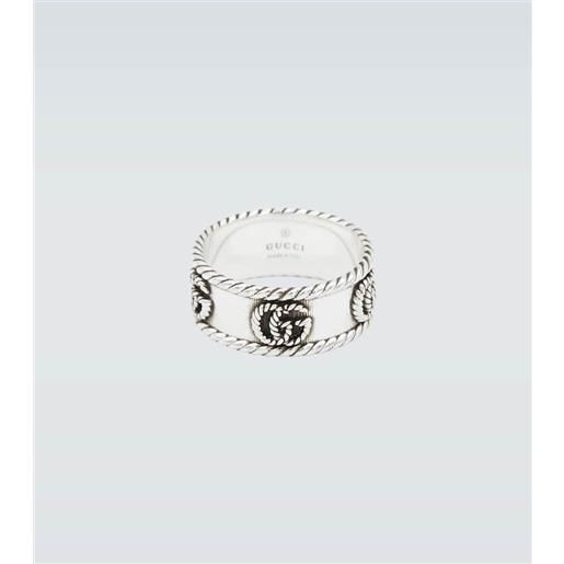 Gucci anello doppia g in argento sterling