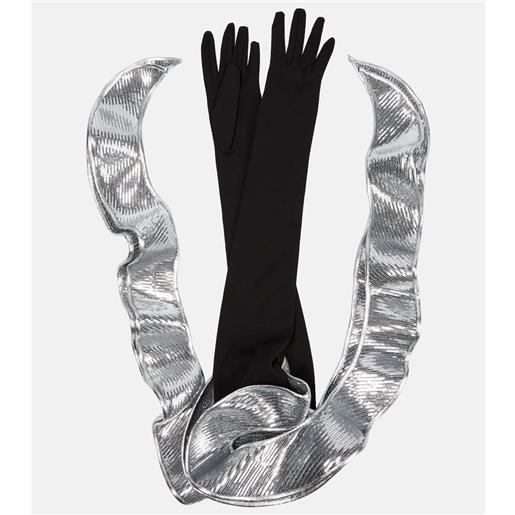 David Koma guanti lunghi con paillettes