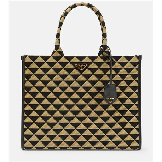 Prada borsa symbole in jacquard