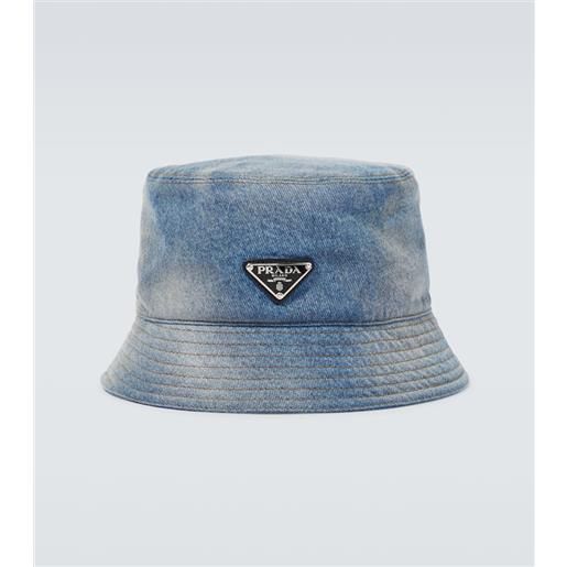 Prada cappello da pescatore in denim