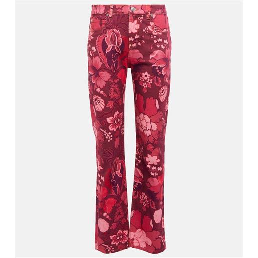 Etro jeans regular con stampa a vita alta