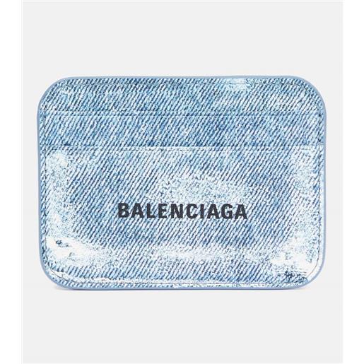 Balenciaga portacarte in pelle con stampa