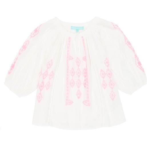 Melissa Odabash Kids blusa aliyah baby con ricamo