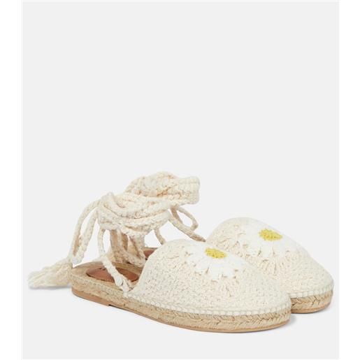 Alanui espadrillas daisy in crochet