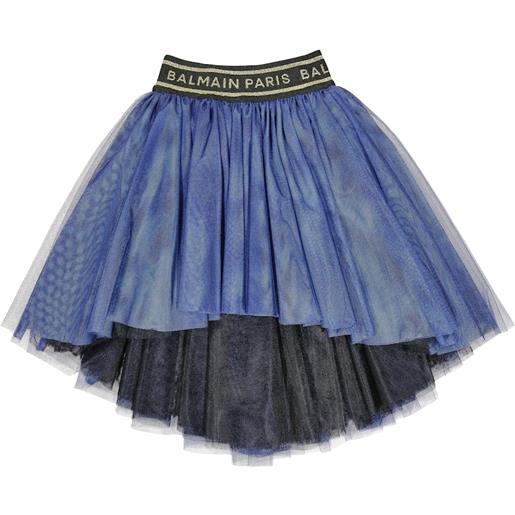 Balmain Kids gonna in tulle con logo